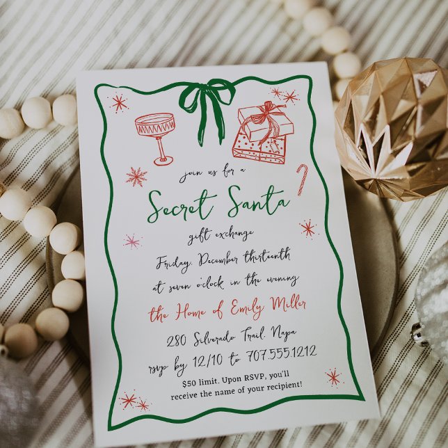 Convite Espíritos brilhantes | Festa de Natal de Papais no (Criador carregado)