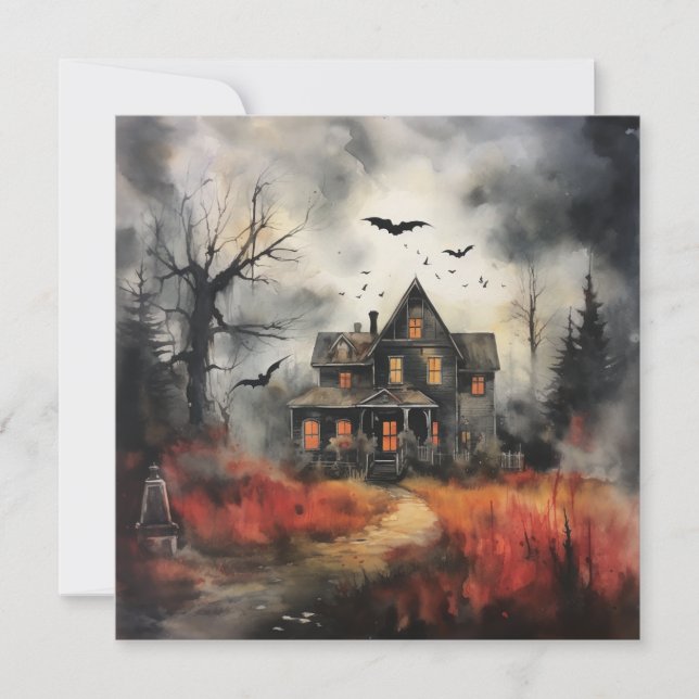 Convite 👻 Espíritos e Espíritos 🥂 Soiree! 🥂 👻 Hallowee (Frente)