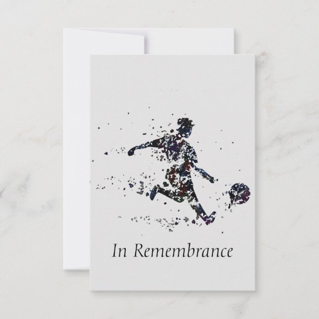 Convite Esporte de Futebol do Serviço Memorial Personaliza (Frente)