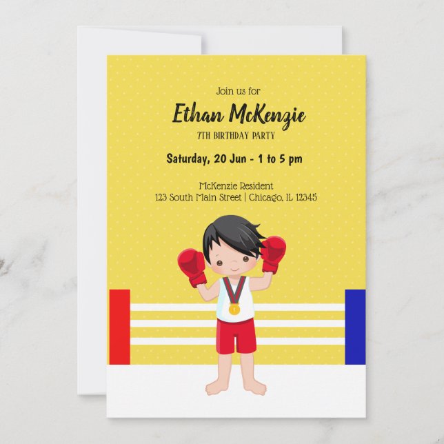 Convite Esporte Kickboxing (Frente)