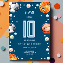 Esportes com bola aniversário infantil