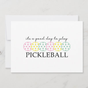 Convite Esportes De Jogador De Pickleball Mãe
