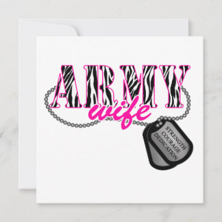 Convite Esposa do Exército