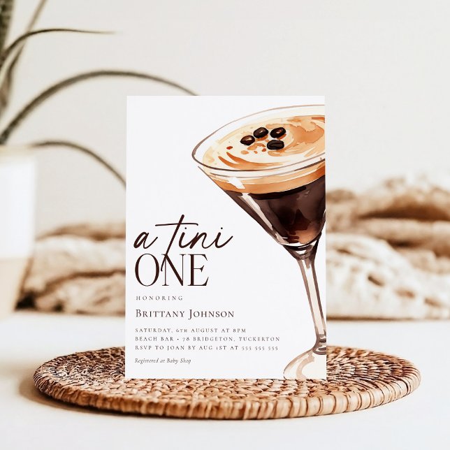 Convite Espresso Martini A Tini Um Chá de fraldas (Criador carregado)