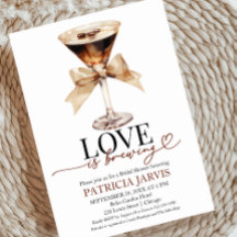 Espresso Martini Amor Está Sendo Preparado Chá de