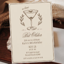 Espresso Tini Bit Antigo aniversário de 30 anos El