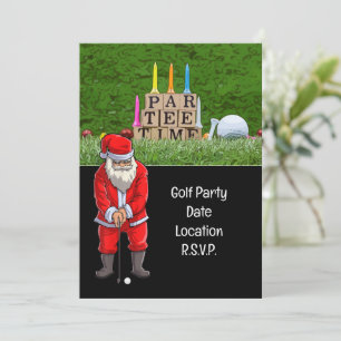 Convite Esquadra de Natal Santa Claus do Golf Par