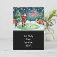 Esquadra de Natal Santa Claus do Golf Par