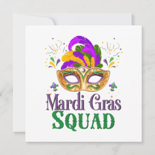 Convite Esquadrão do Mardi Gras