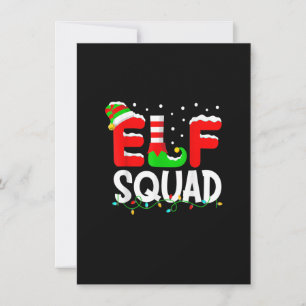 Convite Esquadrão Elf Camisa Engraçada Festa De Natal Da F