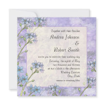 Esqueça-Me Não Convocações De Casamento De Primave