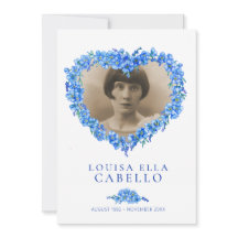 Esqueçam-me-nots festejo funerário da vida azul