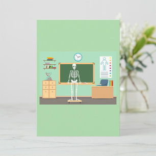 Convite Esqueleto da Aula de Ciência