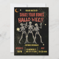 Esqueleto Dançante Vintage Halloween