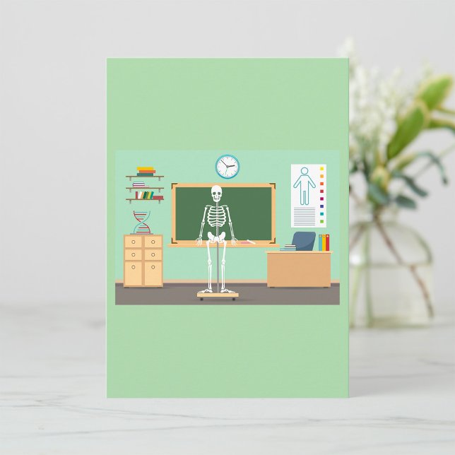 Convite Esqueleto de classe científica (Criador carregado)