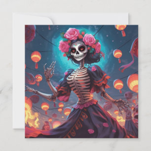 Convite Esqueleto do Dia dos Muertos