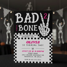 Esqueleto Rosa Mau até os Ossos Festa de 2 Anos de