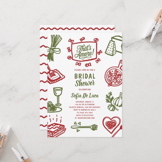 Convite Esse é o Chá de panela de Massas (Frente/Verso In Situ)