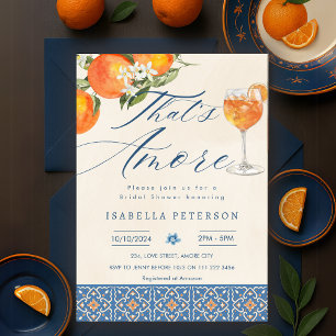 Convite Esse é o Chá de panela italiano Aperol Spritz