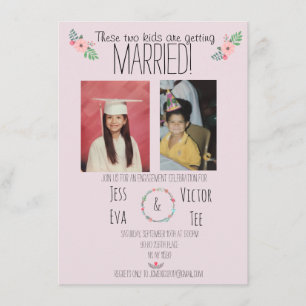 Convite Esses dois jovens estão se casando!