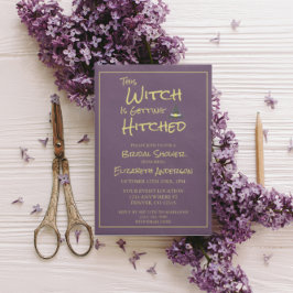 Convite Esta Bruxa Está Chegando Ao Chá de panela