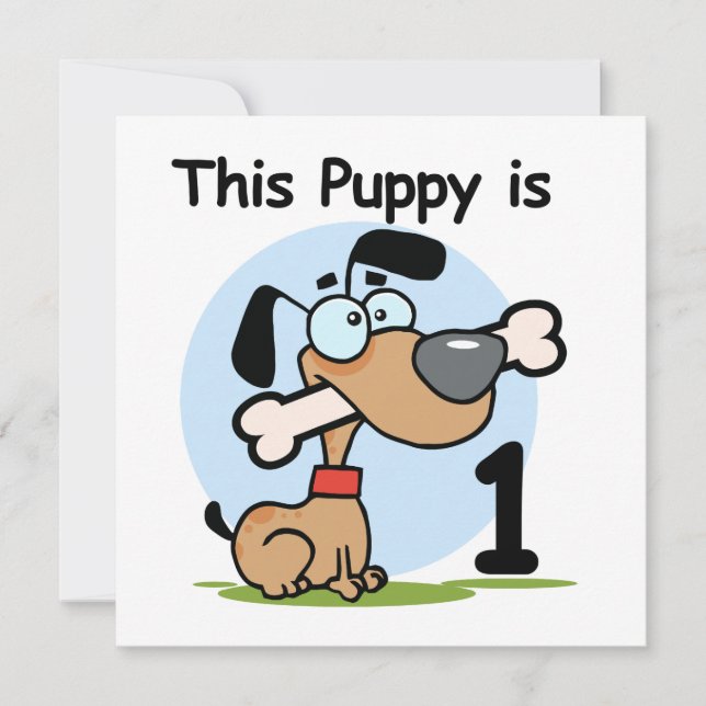 Convite Esta camiseta e presentes de primeiro aniversario (Frente)