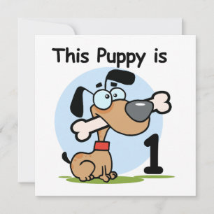 Convite Esta camiseta e presentes de primeiro aniversario