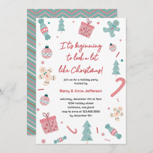 Convite Está começando a se parecer com a festa de Natal