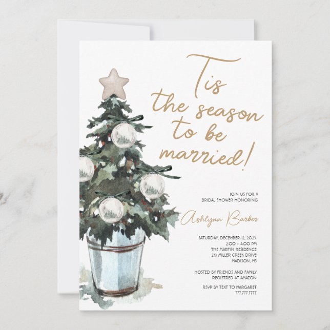 Convite Esta é a Chá de panela de Natal da temporada (Frente)