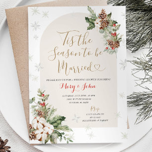 Convite Esta é a estação a ser casada de natal