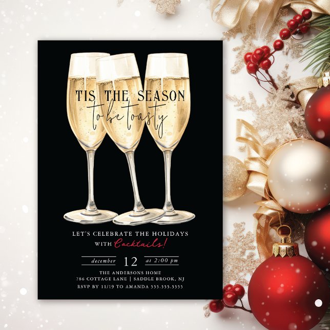 Convite Esta é a estação para ser tosta! Partido Cocktail (Criador carregado)