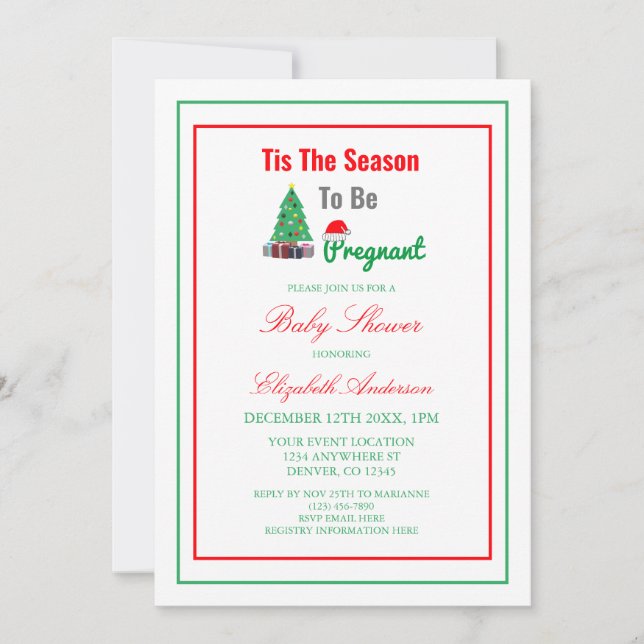 Convite Esta É A Razão Para Estar Grávida Chá de fraldas (Frente)