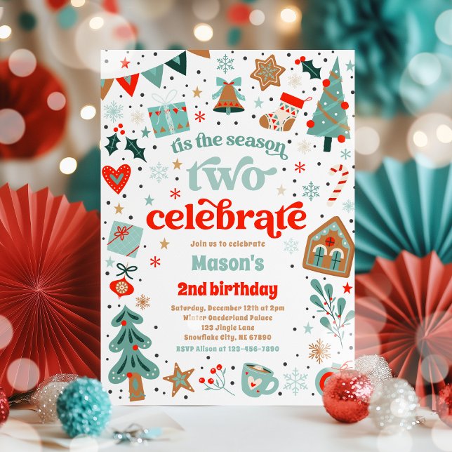 Convite Esta é a segunda temporada celebra o aniversário d (Criador carregado)