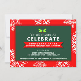 Convite Esta é a temporada para celebrar a inovação vermel