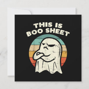 Convite Esta é uma Folha Fantasma Boo
