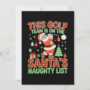 Convite Esta Equipe de Golfe Está na Lista Negra do Papai