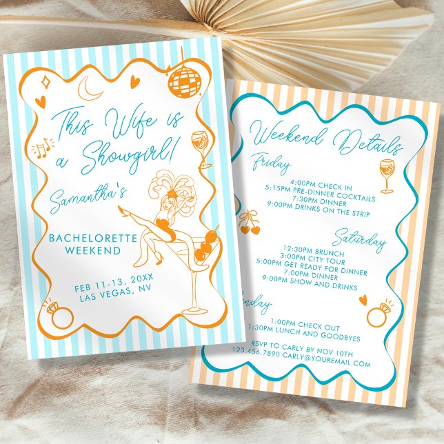 Convite Esta Esposa É Uma Itinerária Da Bachelorette Da Sh (Criador carregado)