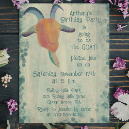 Convite Esta festa vai ser o GOAT