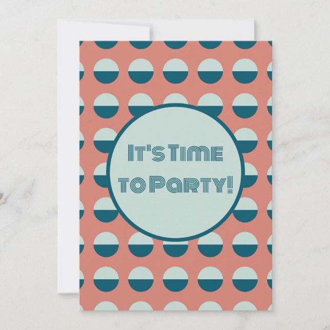 Convite Está na hora da festa! (Frente)