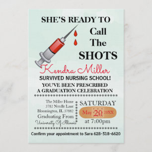 Convite Está pronta para chamar os tiros que nutre a