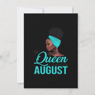 Convite Esta Rainha Foi Nascida Em Agosto Aniversário para