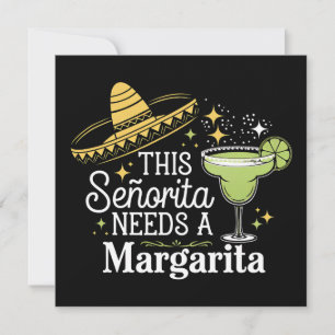Convite Esta Senhorita Precisa De Uma Margarita Cinco De M