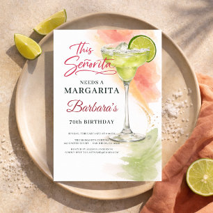 Convite Esta Señorita Precisa uma Margarida 70º Fiesta