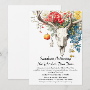 Convite Estações Místicas   Ano Novo das Bruxas de Samhain