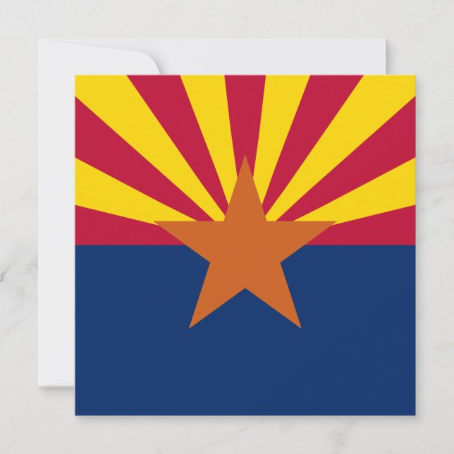 Convite Estado de bandeira da Arizona (Frente)