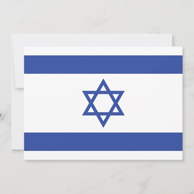 Convite Estado de Israel Bandeira, Estrela do Judaísmo Dav (Frente)