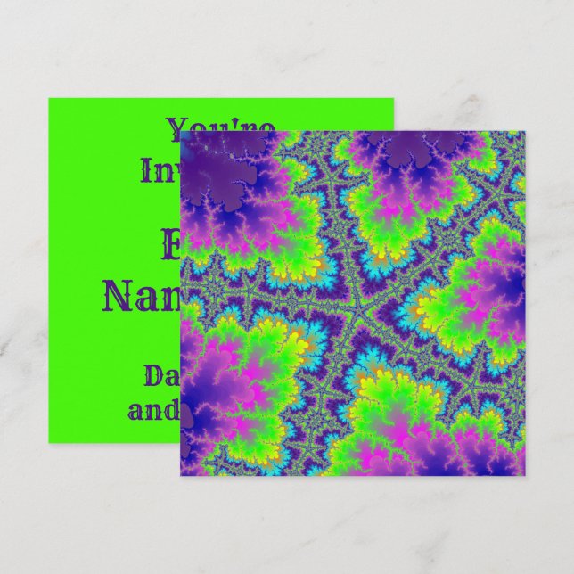 Convite Estaleiro de recife roxo (Frente/Verso)