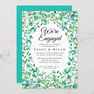 Convite Estamos empenhados no lançamento do Noivado tropic