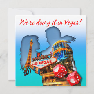 Convite Estamos fazendo isso em Vegas Wedding