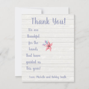 Convite Estamos gratos pelo presente do sanitizer.